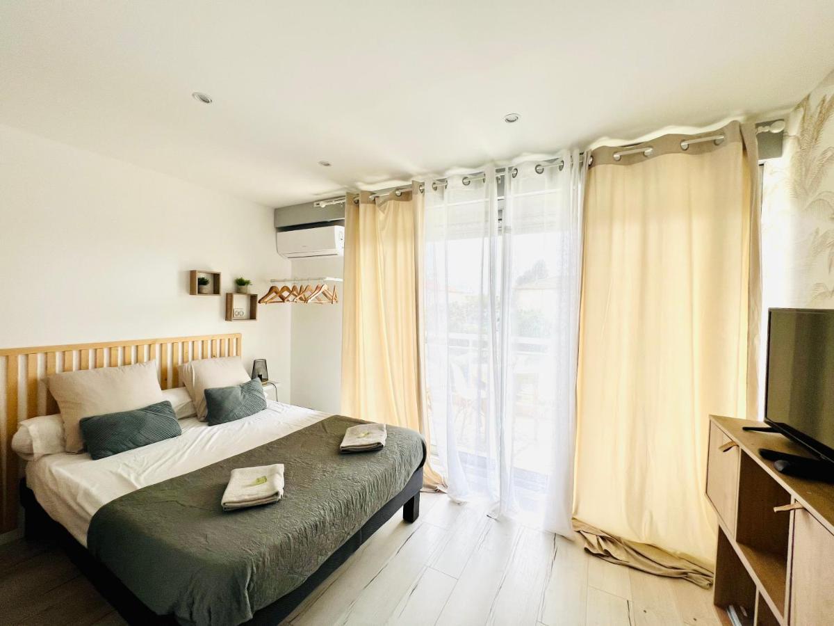 Les Palmiers - Appartement Avec Piscine Proche Plages - Wifi Et Clim Antibes Buitenkant foto